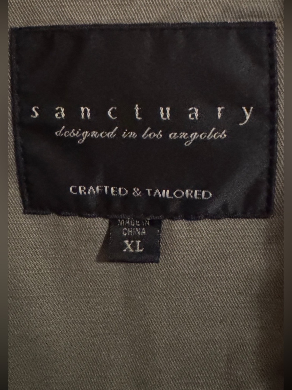 Sanctuary Utility Habitat Jacket In Olive **NWOT**  Size - XL - Picture 4 of 16